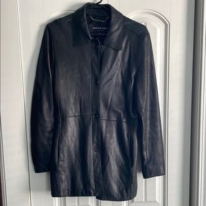 Andrew Marc Black Leather Jacket